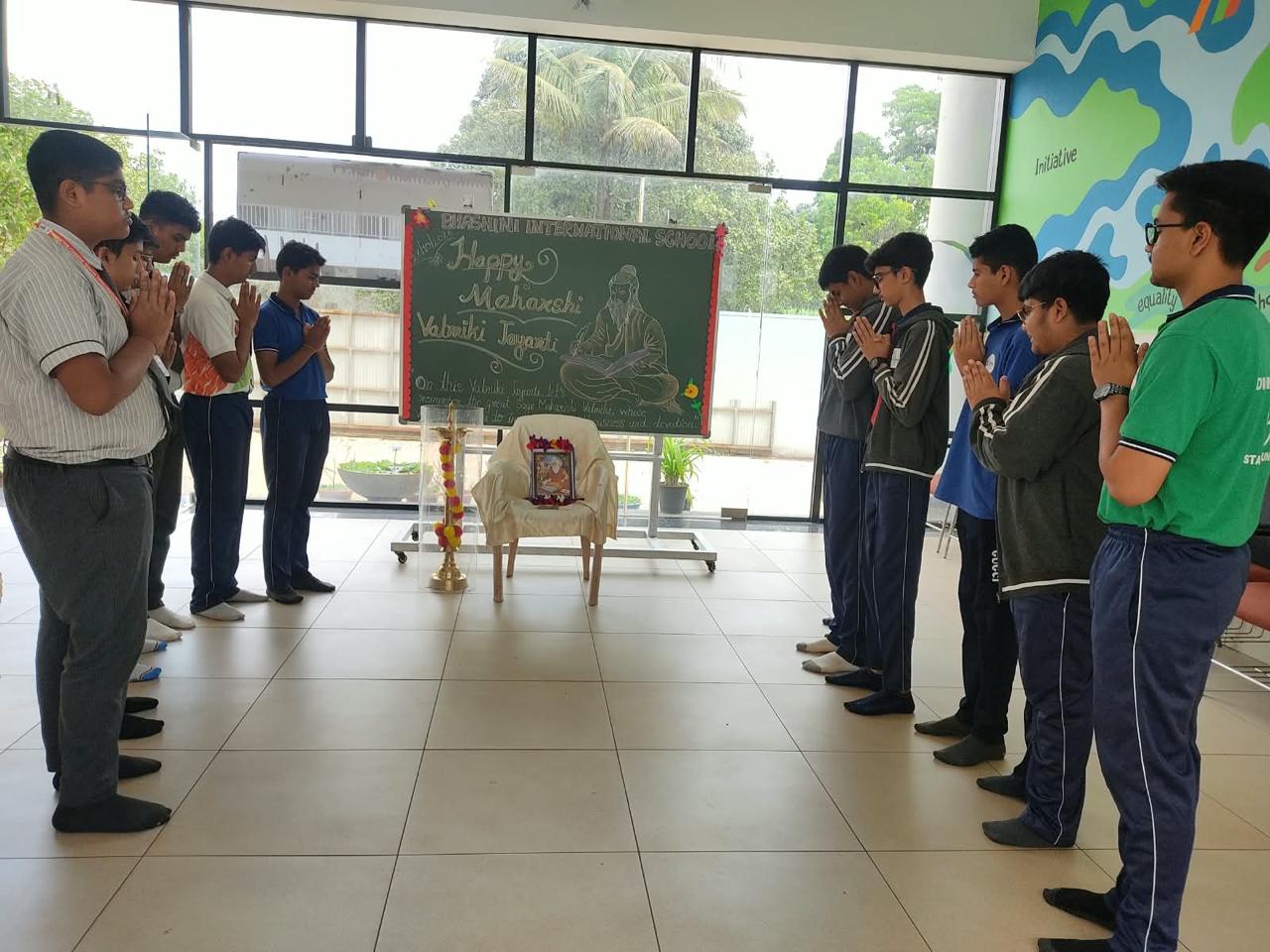 🌼 Valmiki Jayanti Celebration at Bhashini International School 🌼