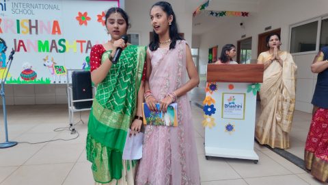 🌸✨ Krishna Janmashtami Celebration at Bhashini International School ✨🌸